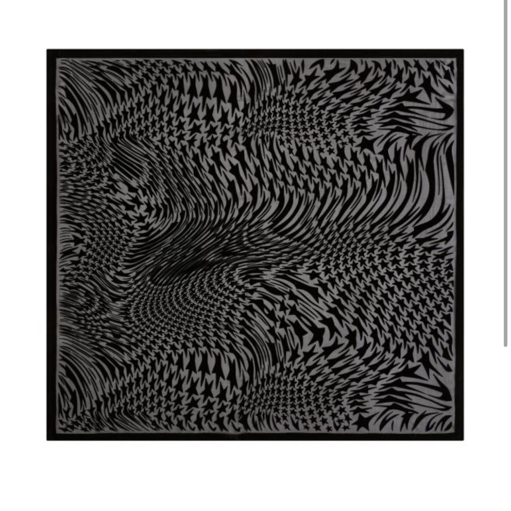 Mugler H&M swirling star silk blend scarf